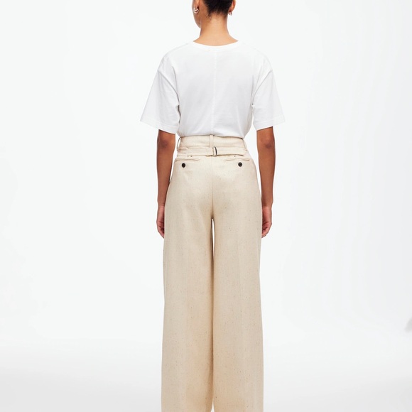 NWT | Madewell The Harlow Wide-Leg Pant in Herringbone Italian Fabric - Picture 4 of 10